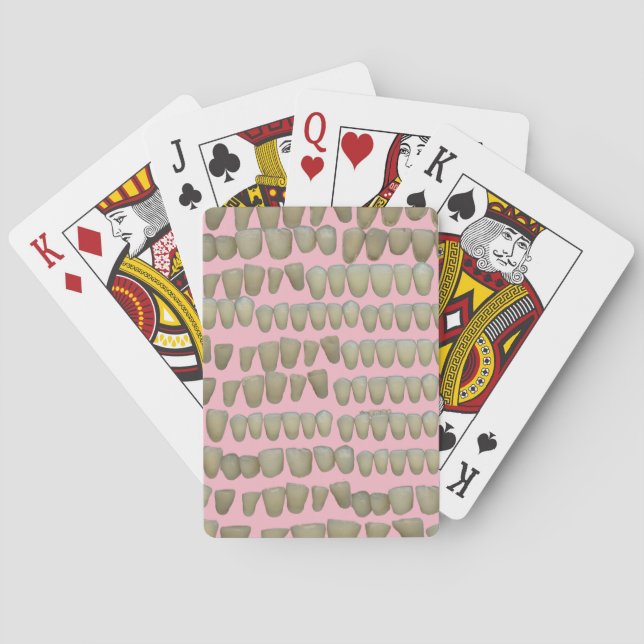 BARAJA DE CARTAS DENTIST DENTISTRY ORTHODONTICS ROTTEN TEETH MOUTH (Reverso)