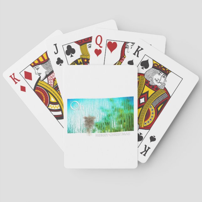 Baraja De Cartas dentro de la navidad (Reverso)
