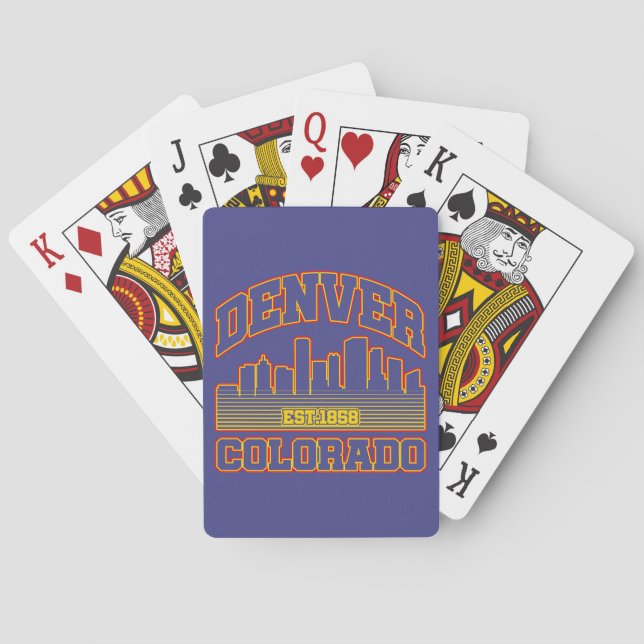 Baraja De Cartas Denver, Colorado (Reverso)