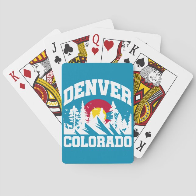 Baraja De Cartas Denver, Colorado (Reverso)