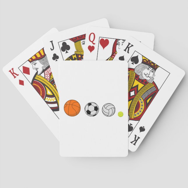 Baraja De Cartas Deporte de bolas (Reverso)