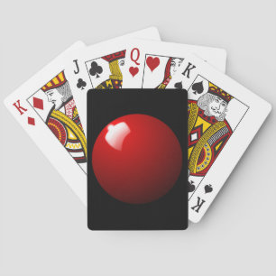 Baraja De Cartas Deporte de la mesa de bolas Red Snooker