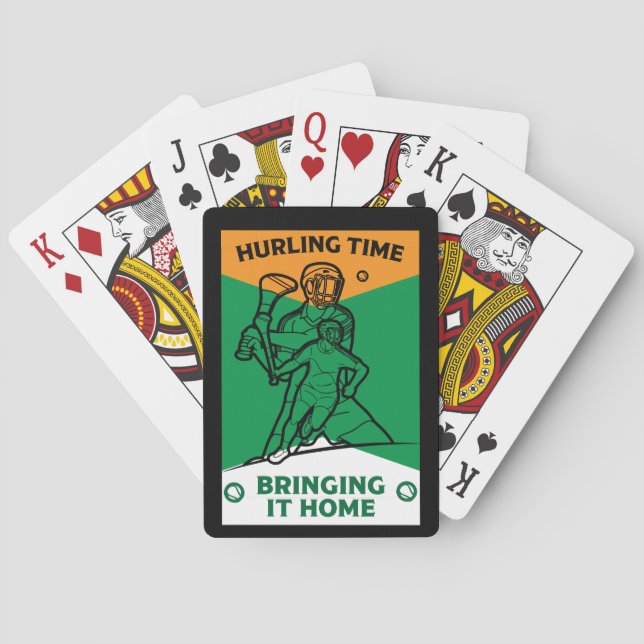 Baraja De Cartas Deporte irlandés arrollador (Reverso)