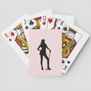 Baraja De Cartas Deporte rosa de golf femenino