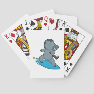 Baraja De Cartas Deportes acuáticos de caballos Surfer