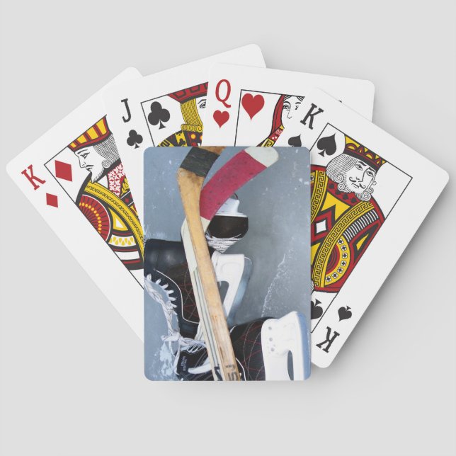 Baraja De Cartas Deportes de hockey sobre hielo (Reverso)