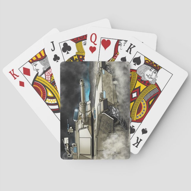 Baraja De Cartas Depósito M1 del Gulf War Journal Billetes de juego (Reverso)