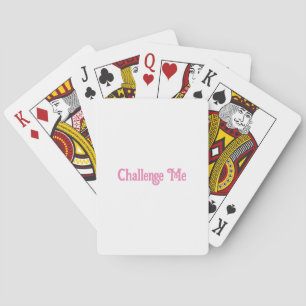 Baraja De Cartas Desafiarme Jugando La Tarjeta