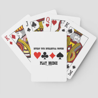 Baraja De Cartas Desarrollar el puente de juego de la habilidad int