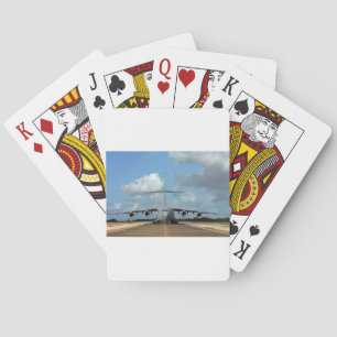 Baraja De Cartas Desembarco de avión de carga militar
