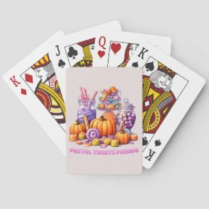 Baraja De Cartas Desfile de pasteles - Vela y calabaza