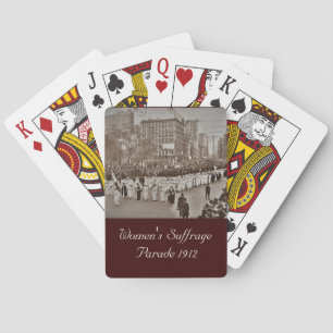 Baraja De Cartas Desfile de Sufragio Femenino de 1912