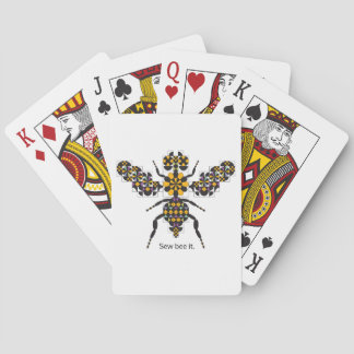 Baraja De Cartas Deslumbrante patrón de tejido de abeja