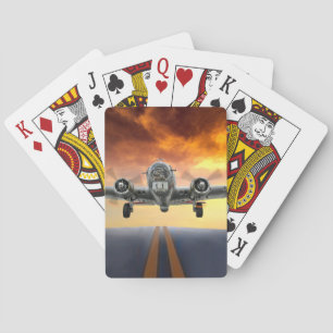 BARAJA DE CARTAS DESPEGUE DE LA FORTALEZA VOLANTE B-17