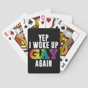 Baraja De Cartas Despertó a los gays - Orgullo de arcoiris gay gay 