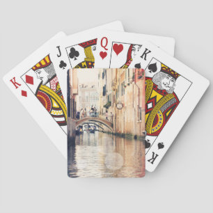 Baraja De Cartas Destinos Fotografía góndolas de Venecia