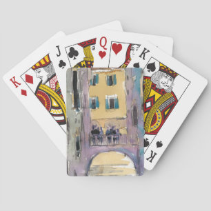 Baraja De Cartas Destinos Vista del puente Canal de Venecia