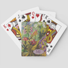 Baraja De Cartas Detalle del jardín de flores