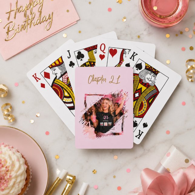 Baraja De Cartas Detalles de fiesta de cumpleaños rosa Capítulo 21  (Subido por el creador)