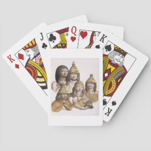 Baraja De Cartas Detalles de tocados en América del noroeste (colo