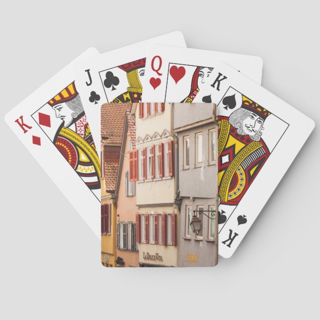 Baraja De Cartas Detalles del edificio del casco antiguo (Reverso)