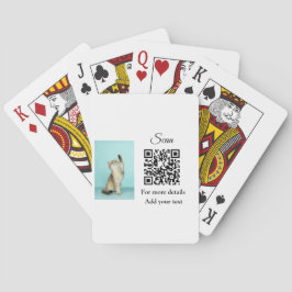 Baraja De Cartas Detalles simples de nombres de animales Código QR