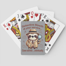 Baraja De Cartas "Detective Sloth" Sloth Private Eye
