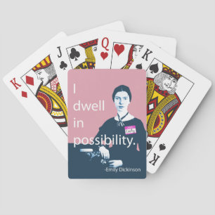 Baraja De Cartas Detención de Emily Dickinson I en cubierta de la