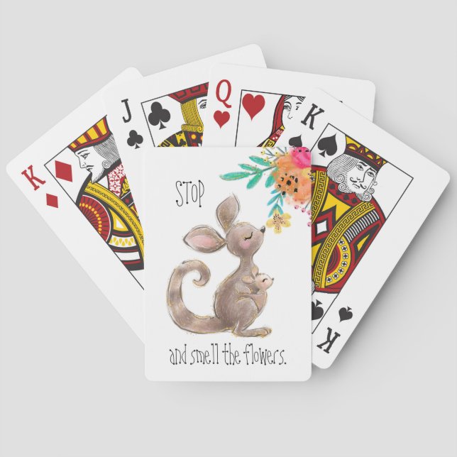 Baraja De Cartas Detener y oler las tarjetas de juego clásicas de l (Reverso)