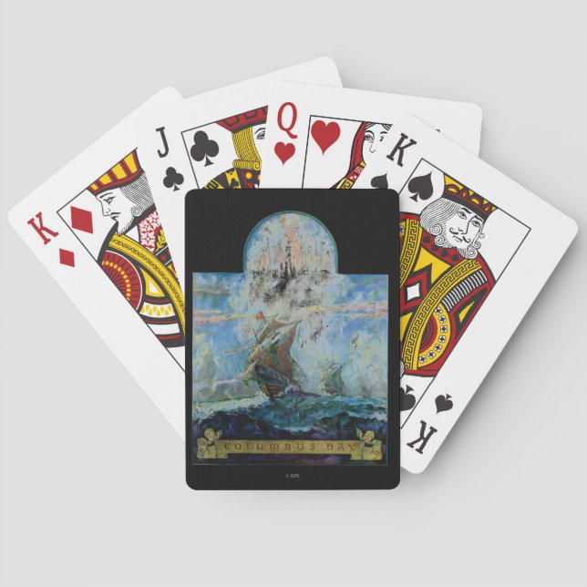 Baraja De Cartas Día de Colón (Reverso)