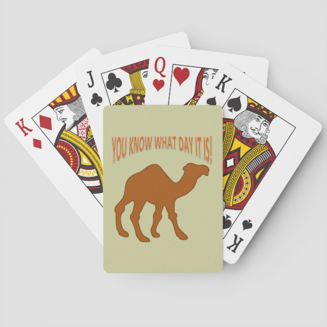 BARAJA DE CARTAS ¡DÍA DE HUMP! HUMP DAY CAMEL SABES QUÉ DÍA ES (Reverso)