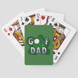 Baraja De Cartas Día de L padre del club del papá del golf