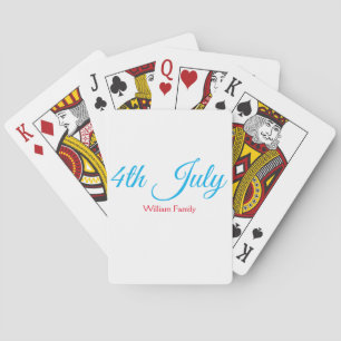 Baraja De Cartas día de la independencia del 4 de julio agregar tex