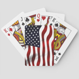 Baraja De Cartas Día de la Independencia Patriótica de la Bandera d