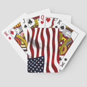 Baraja De Cartas Día de la Independencia Patriótica de la Bandera d
