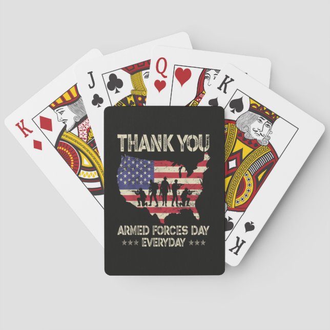 Baraja De Cartas Día de las Fuerzas Armadas (Reverso)