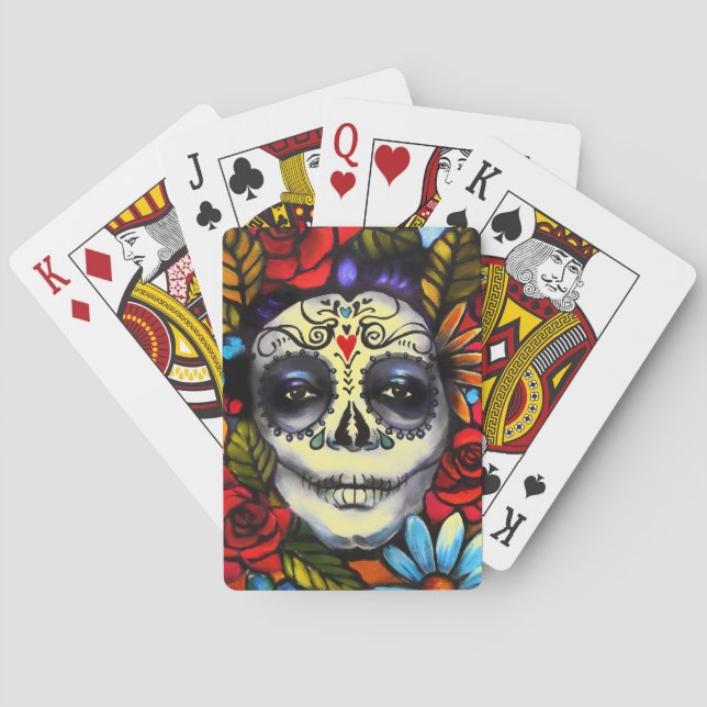 Baraja De Cartas Día de los muertos (Reverso)