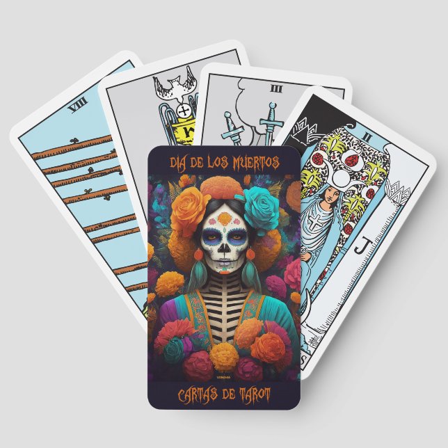 Baraja De Cartas Dia de los Muertos (Reverso )
