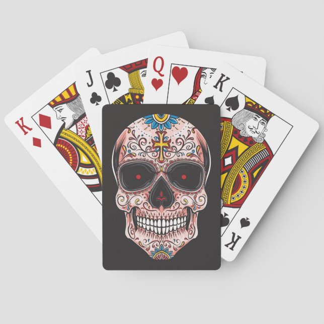 Baraja De Cartas Día de los Muertos (Reverso)