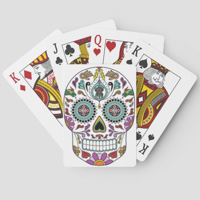 Baraja De Cartas Día de los muertos (Reverso)