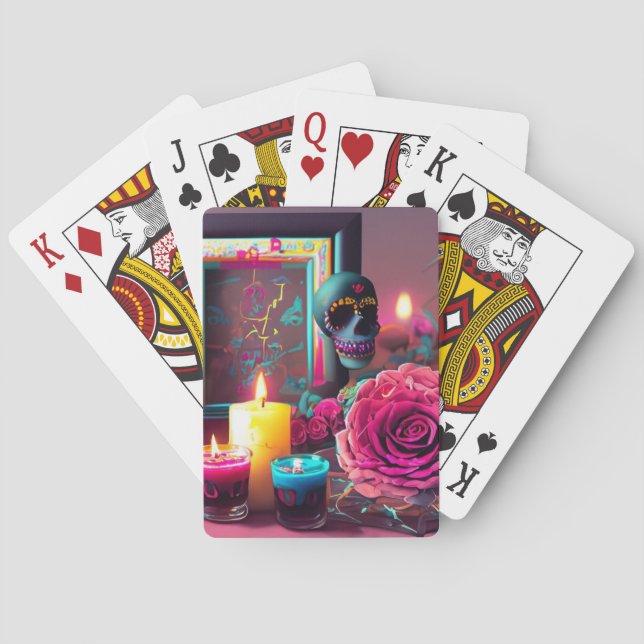 Baraja De Cartas Día de los Muertos (Reverso)