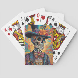 Baraja De Cartas Dia de los Muertos Dapper Skeleton