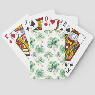 Baraja De Cartas Día de San Patricio Trébol Verde