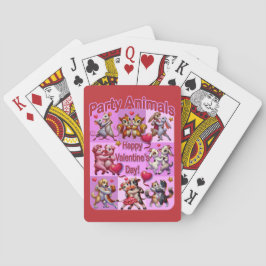Baraja De Cartas Día de San Valentín Baile de Parejas "Animales de 