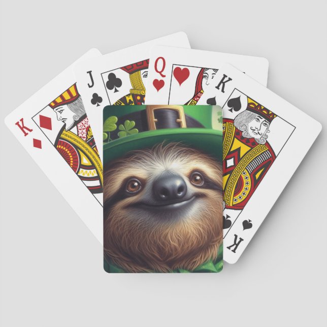 Baraja De Cartas Día de Sloth St Paddys (Reverso)
