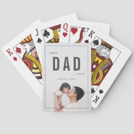 Baraja De Cartas Día del mejor papá Minimalista foto padre