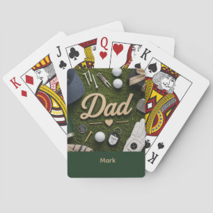 Baraja De Cartas Día del Padre para Papá Golfista