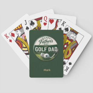 Baraja De Cartas Día del Padre para Papá Golfista