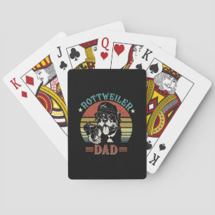 Baraja De Cartas Día del padre Rottweiler Dog Dad