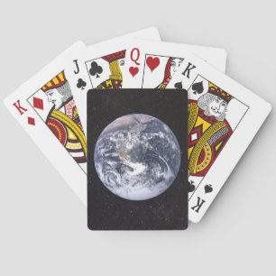 Baraja De Cartas Día del Planeta Tierra desde el espacio
